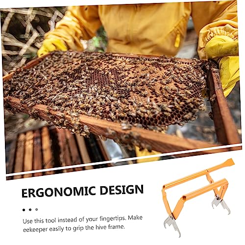 4pcs Stainless Steel Beehive Frame Holder Grip Essential Beekeeping Tool for Removal and Safe Hive Inspection Ergonomic Design for Better Control and Comfort