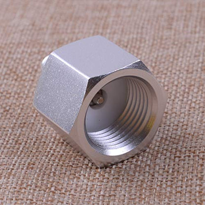 Replacement Part for M.C Aluminum Alloy Soda Stream CO2 Adapter Connector CGA320 To 3/8-24UNF for Mini Regulator Homebrew Beer