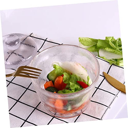 Healifty Japanese Style Round Glass Pickle Jar with Weighted Press Airtight Sealed Container for Kimchi and Pickled Vegetables Household Kitchen Storage Tank