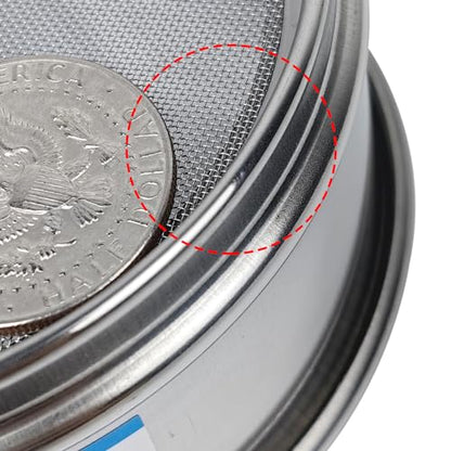 40 Mesh Lab Sieves 4" Diameter 304 Stainless Steel Wire Cloth Test Sieve for Industrial Laboratory Home - size: 40 mesh