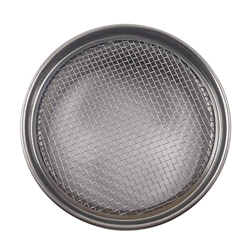 LABALPHA 10 Mesh Lab Sieves, Test Sieve #10 Mesh, 4'' Diameter, 304 Stainless Steel Wire Cloth (2mm) - size: 10 mesh (2mm)