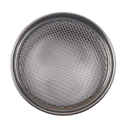 LABALPHA 10 Mesh Lab Sieves, Test Sieve #10 Mesh, 4'' Diameter, 304 Stainless Steel Wire Cloth (2mm) - size: 10 mesh (2mm)