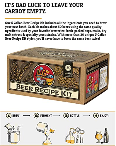 Craft a Brew - Beer Recipe Kit - Orange Golden Beer - Home Brewing Ingredient Refill - Beer Making Supplies - Includes Hops, Yeast, Malts, Extracts - 5 Gallons - color: O.G. Orange Golden Beer