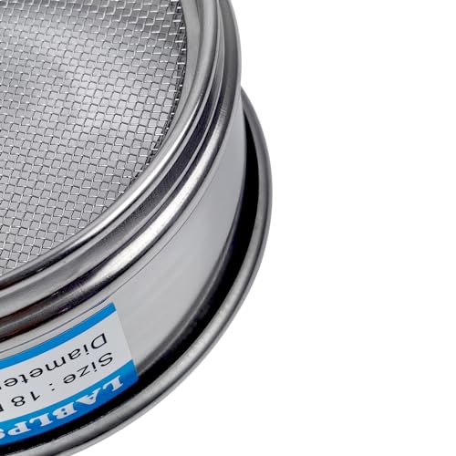 18 Mesh Lab Sieves 4" Diameter 304 Stainless Steel Wire Cloth Test Sieve for Industrial Laboratory Home - size: 18 mesh
