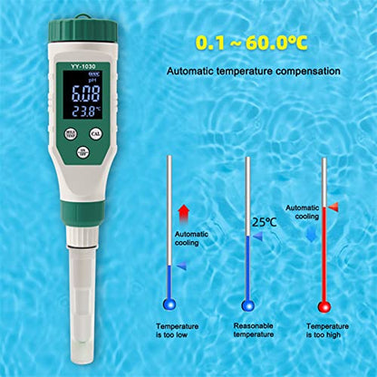 FLEXMAN Digital Ph Meter, Smart BT PH Tester, Dough Alkali Waterproof Tester, Soil Matrix Acidity Meter for Baby Food Supplement Cheese Cosmetics