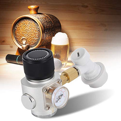 Mini CO2 Gas Regulator for Corny Kegs, Gas Lock Disconnect, Homebrewing, Wine Making, Kegging Tools