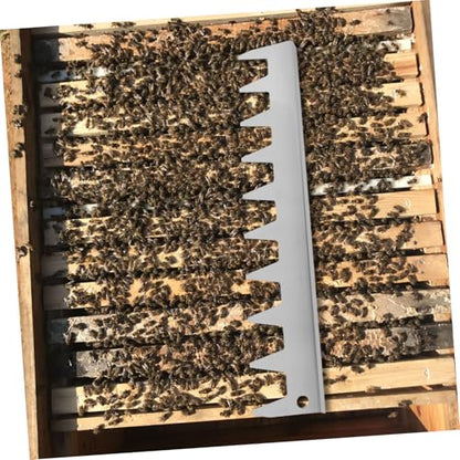 Toyvian Stainless Steel Frame Spacer Tool for Beekeeping Durable Deck Spacer Equipment for Honeycomb Formation Essential Beehive Frame Holder for Efficient Hive Management