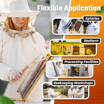 Flexzion Honey Uncapping Needle Roller – Propolis & Honey Beekeeping Tools Supplies for Harvesting - 5-Inch Hardwood Handle Uncapper for Honeycomb Roller Brush Extraction