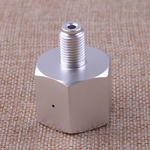 Replacement Part for M.C Aluminum Alloy Soda Stream CO2 Adapter Connector CGA320 To 3/8-24UNF for Mini Regulator Homebrew Beer
