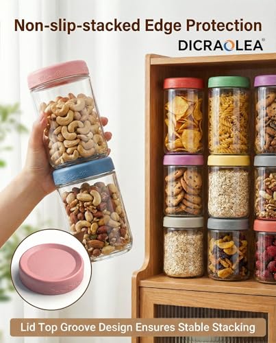 18oz 4Pack Glass Overnight Oats Jars Containers with Airtight Leakproof Lids, Reusable Mason Jars for Meal Prep, Yogurt Parfaits, Smoothies, Salads & Healthy Breakfasts (18 OZ-4-1) - color: 18oz-4-1