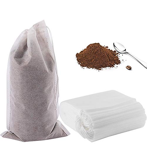 YQL Cold Brew Coffee Filter,50PCS 6X10 Inch No Mess Cold Brew Coffee Bags Disposable Mesh Brewing Bags Tea Filter Bag for Cold Brew Coffee or Tea(4x6/8x12inch Available) - size: 6X10inch