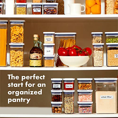 OXO Good Grips Storage Container Airtight | Stackable | For Pantry Organization | Dishwasher Safe | 5 Piece Set, Pack of 2 - color: White (Pack of 2)
