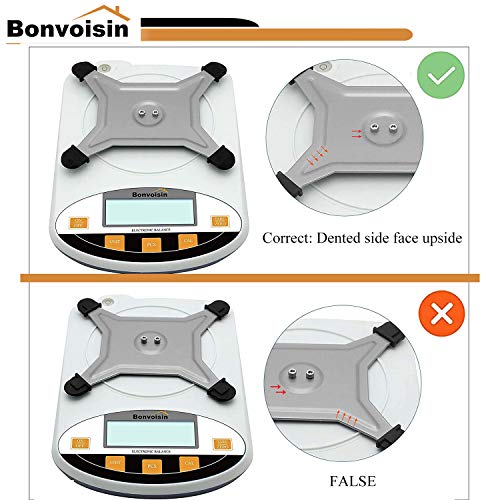 Bonvoisin Lab Scale 500gx0.01g Digital Precision Analytical Balance - High Precision Electronic Balance for Jewelry, Kitchen, Scientific, and Laboratory Use - size: 500gx0.01g