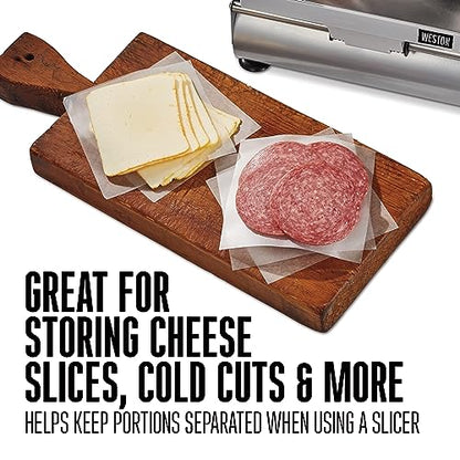 Weston Hamburger Patty Paper, 5.5” x 5.5” Squares, Waxed, Durable & Restaurant Grade, Separates Meats, Cheese and Baked Goods, Made in USA, 1000 Count (10-0102-W),White (Pack of 6) - size: 1000 Count (Pack of 6)