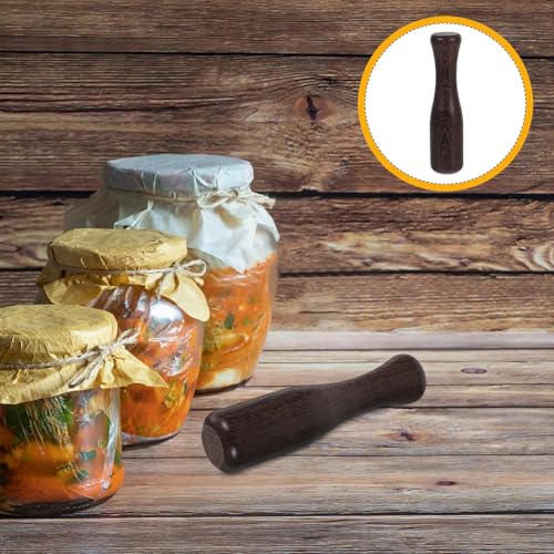 OSALADI Wooden Sauerkraut Pounder Fermentation Tamper for Pickling Compacting Vegetables Wooden Grinding Stick Kitchen Tool for Fermentation and Crushing