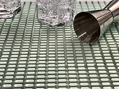 Highball & Chaser Premium Bar Mat 18in x 12in 1cm Thick Durable and Stylish Service Bar Mat for Spills, Coffee, Bars, Restaurants and Counter Top Dish Drying Mat, Glass Drying Mat (1 Pack, Mint Green) - color: Mint Green, size: 1 Pack