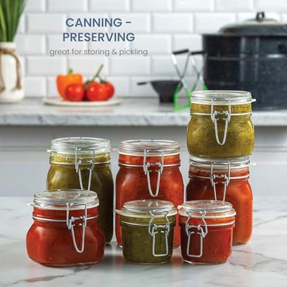Bormioli Rocco 149280M04321991 food container, 25.25 oz, Clear - color: Clear Top, size: 25.25 fl oz