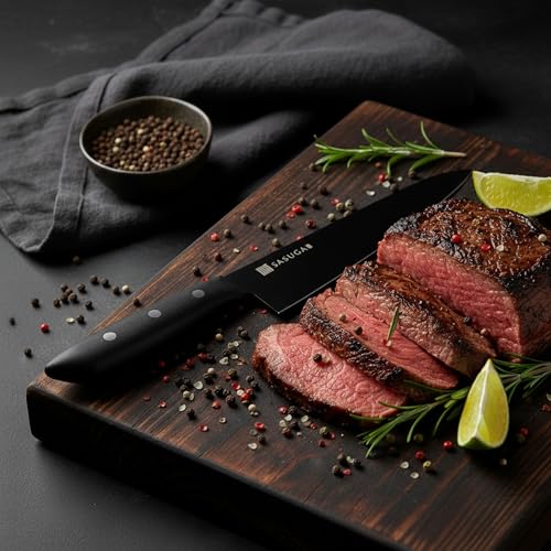 SASUGA Lightweigth Japanese Gyuto Chef’s Knife 210mm – Made in Japan | Molybdenum-Vanadium Stainless Steel | Razor-Sharp, Rust-Resistant Blade for Meat, Fish & Vegetables - color: Gyuto