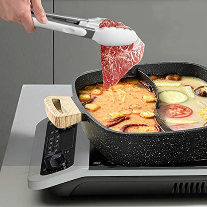 11pcs Silicone Cooking Utensils Spatula Set with Wooden Handle, White Kitchen Gadgets Set for Nonstick Cookware, Include Holder Storage Bucket. - color: Utensil Set