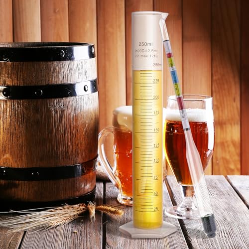 Hydrometer Set - for Mead, Wine, Kombucha and Home Brew Beer, Alcohol Tester Accessories Moonshine Still Kit Complete for Home Test Equipment-Specific Gravity Abv Tester