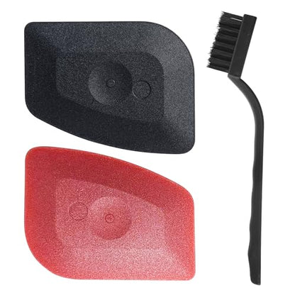 Plastic scraper bowl scraper food scraper tool scraper tool kitchen plastic scraper tool scraper for cleaning bench scraper kitchen pan scraper food scraper dish scraper 2Pcs＋1pcs cleaningbrush(3pcs)