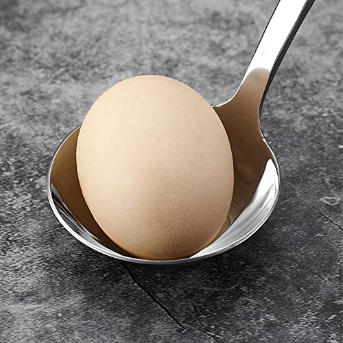 Small Ladle 8.6 Inch Gravy Ladle 18/8 Stainless Steel Ideal for Serving Soup Sauce Set of 2,Silver
