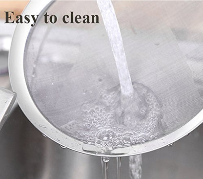 Hot Pot Fat Skimmer Spoon - Stainless Steel Fine Mesh Strainer for Skimming Grease and Foam