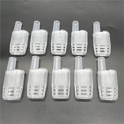 Queen Bee Cage 60Pcs Queen Bee Cages Beekeeping Protection Queen Bee Isolation Plastic White Move Queen Bee Beekeeping Tools for Beekeeping Supplies