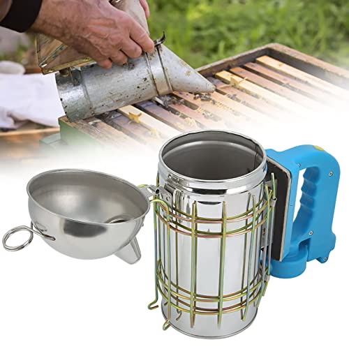 Stainless Steel Electric Beehive Smoker,Honey Keeper Beehive Smoker Handle Set for Apiculture Supplies,and Beekeeping Equipment Beginners Professionals