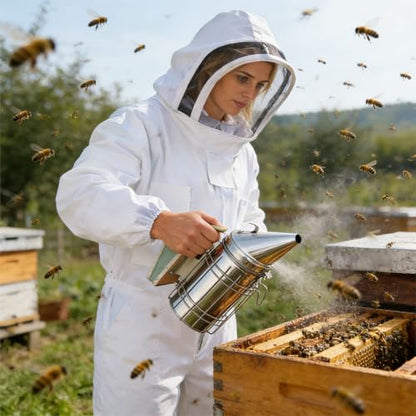 Beekeeping Supplies, 30Pcs Bee Keeping Starter Kit with Bee Suit, Bee Keeping Supplies-All Beekeeping Tools, Bee Smoker Kit with Oxford Bag for Beginners and Professionals