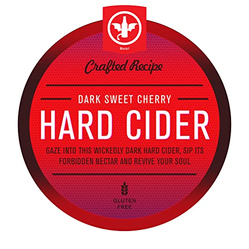 2 Gal. Dark Sweet Cherry Hard Cider Recipe Kit - Makes a Wicked-Good 5.5% ABV Batch of Craft Brewed Hard Cider