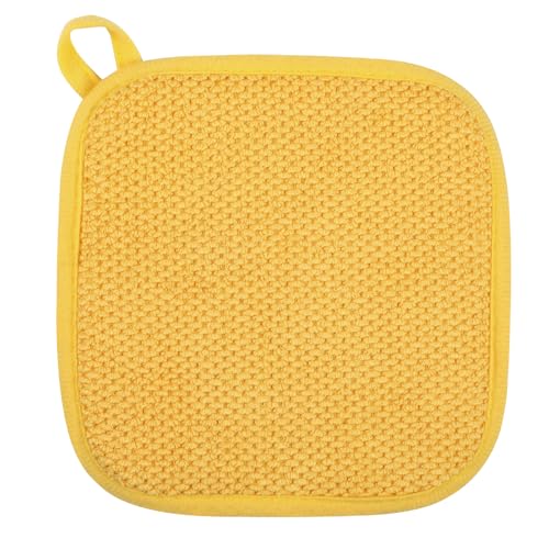 GeeRic Microfiber Dish Drying Mat, Super Absorbent Kitchen Dish Drying Pad, Reversible for Countertop, 7*7 inch Yellow - color: Yellow, size: 8*8 inch