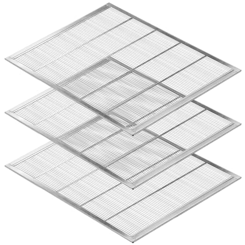 10 Frame Queen Excluder, 3 Pack Galvanized Metal Beehive Excluder for Langstroth Hive, Bee Hive Separator for Honey Super - size: 10-Frame 3Pack