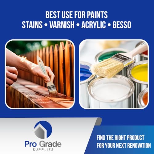 Pro Grade - Chip Paint Brushes - 24 Ea 2 Inch Chip Paint Brush Light Brown
