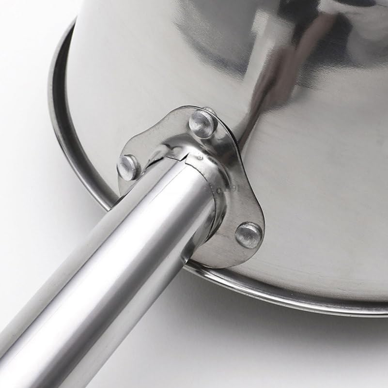 Cabilock Stainless Steel Long Handle Ladle Heat Resistant Soup Scoop Spoon for Kitchen Water Ladle for Cooking and Serving for Dining and Food Preparation - size: 48X18CM