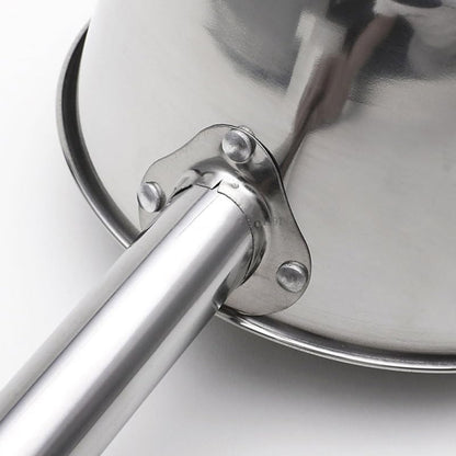 Cabilock Stainless Steel Long Handle Ladle Heat Resistant Soup Scoop Spoon for Kitchen Water Ladle for Cooking and Serving for Dining and Food Preparation - size: 48X18CM