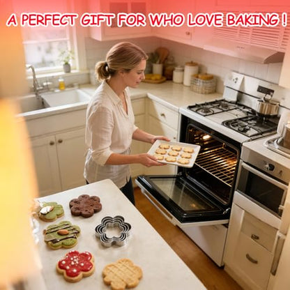 Flower Cookie Cutter, Pack of 5… - style: C-Flower
