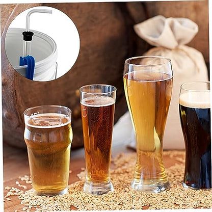 Auto Siphon 14 Inch Homebrew Siphon Pump with Tubing and Clamp Clear Wine Making Kit for Small Batch Beer Kombucha Wine, Pump