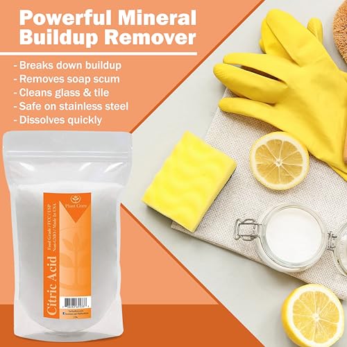 Citric Acid Powder 8 oz. 100% Pure Food Grade, Kosher, Non-GMO, for Cooking, Baking, Cleaning, Bath Bomb and Soap Making. - size: 8 Ounce (Pack of 1)