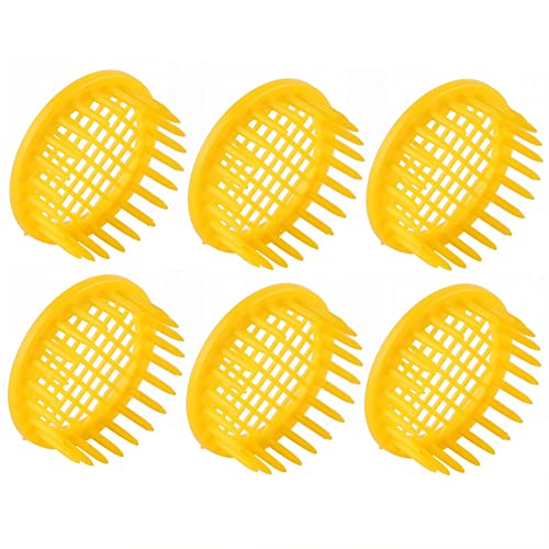 Plastic Queen Marker Cage Clip , 6 Pcs 1 . 85in Beekeeping Rearing Box Plastic Queen Bee Cages for Isolation of Queen Beel Beekeeping Equipment