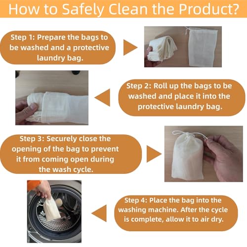Large Size Natural Cotton Muslin Drawstring Bags,Reusable Tea Bags for Loose Leaf Tea/Spice Bags for Cooking Soup/Herb/Cooking -Small Cotton Cheese Cloth Bag for Straining (7.9x9.8") - size: 7.9x9.8"