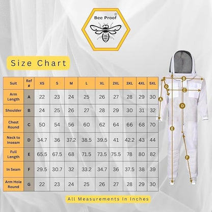 BP-411 Beekeeping Full Suit with Fencing Hat, Breathable Mesh, Sting Protection - Ultra Light Air Mesh - color: Brown, size: XX-Large