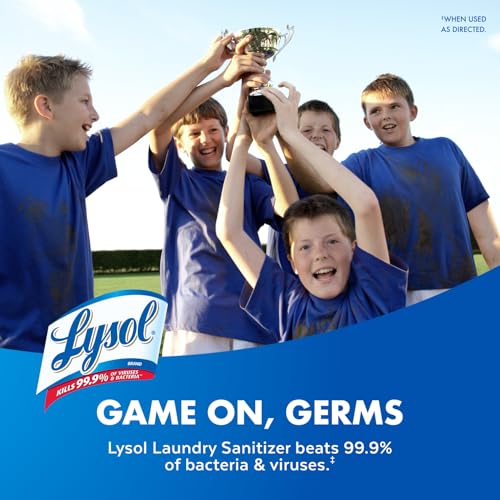 Lysol Laundry Sanitizer Additive, Bacteria-Causing Laundry Odor Eliminator, Detergent Additive, Crisp Linen, 90oz - size: 90 Fl Oz (Pack of 1)