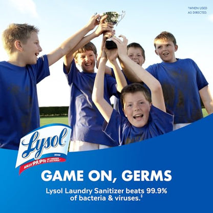 Lysol Laundry Sanitizer Additive, Bacteria-Causing Laundry Odor Eliminator, Detergent Additive, Crisp Linen, 90oz - size: 90 Fl Oz (Pack of 1)