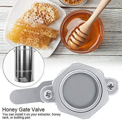 Honey Gate Valve, Stainless Steel Honey Gate Valve Extractor Bucket Beekeeping Bottling Equipment Beekeeping Tool for Beekeeper