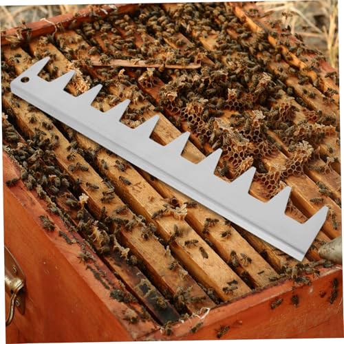 Hemoton Beehive Frame Spacer Tool Stainless Steel Deck Spacer for Beekeeping Equipment Optimal Frame Organization Stability for Honeycomb Formation Beekeeping Tool