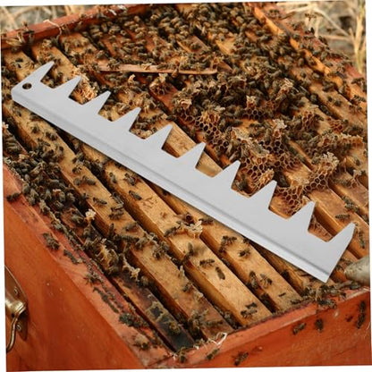 Hemoton Beehive Frame Spacer Tool Stainless Steel Deck Spacer for Beekeeping Equipment Optimal Frame Organization Stability for Honeycomb Formation Beekeeping Tool