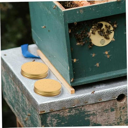 Toyvian 4pcs Beehive Water Feeding Station with Lid Easy Install Bee Water Feeder for Hive Entrance Durable and Efficient Beekeeping Tool for Healthy Colonies