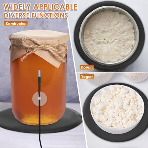 Kombucha Heating Pad, Home Brewing Fermentation Heating Pad with Temperature Controller, Fermentation Heater Warmer, Multipurpose Brewing Heat Pad for Plastic and Glass Carboy Fermentors