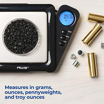 American Weigh Scales Blade Series Digital Pocket Gram Scale 1000g x 0.1g | Precision Mini Scale 0.1g Accuracy, Pocket Scale for Kitchen, Gold, Gems & Coin Scale, Smart Digital & Compact Scale - color: Black, size: 1000g x 0.1g